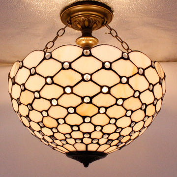 Werfactory® Tiffany Ceiling Lamp 16 Inch